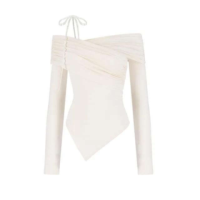 [배송지연/Made] Valentine drape top / Cream