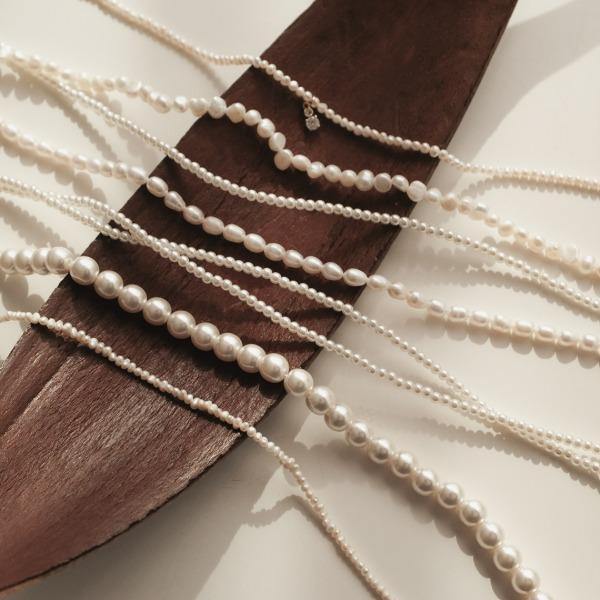 샤인 진주 목걸이 모음 7종