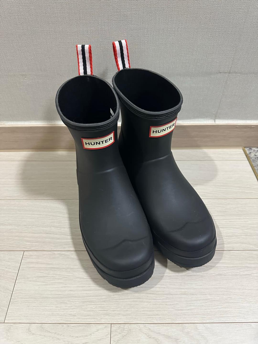 (240) 헌터 쇼트 레인 부츠 블랙 | 후루츠패밀리