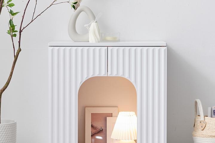 딕시 벽난로 콘솔 수납장 선반 장식장