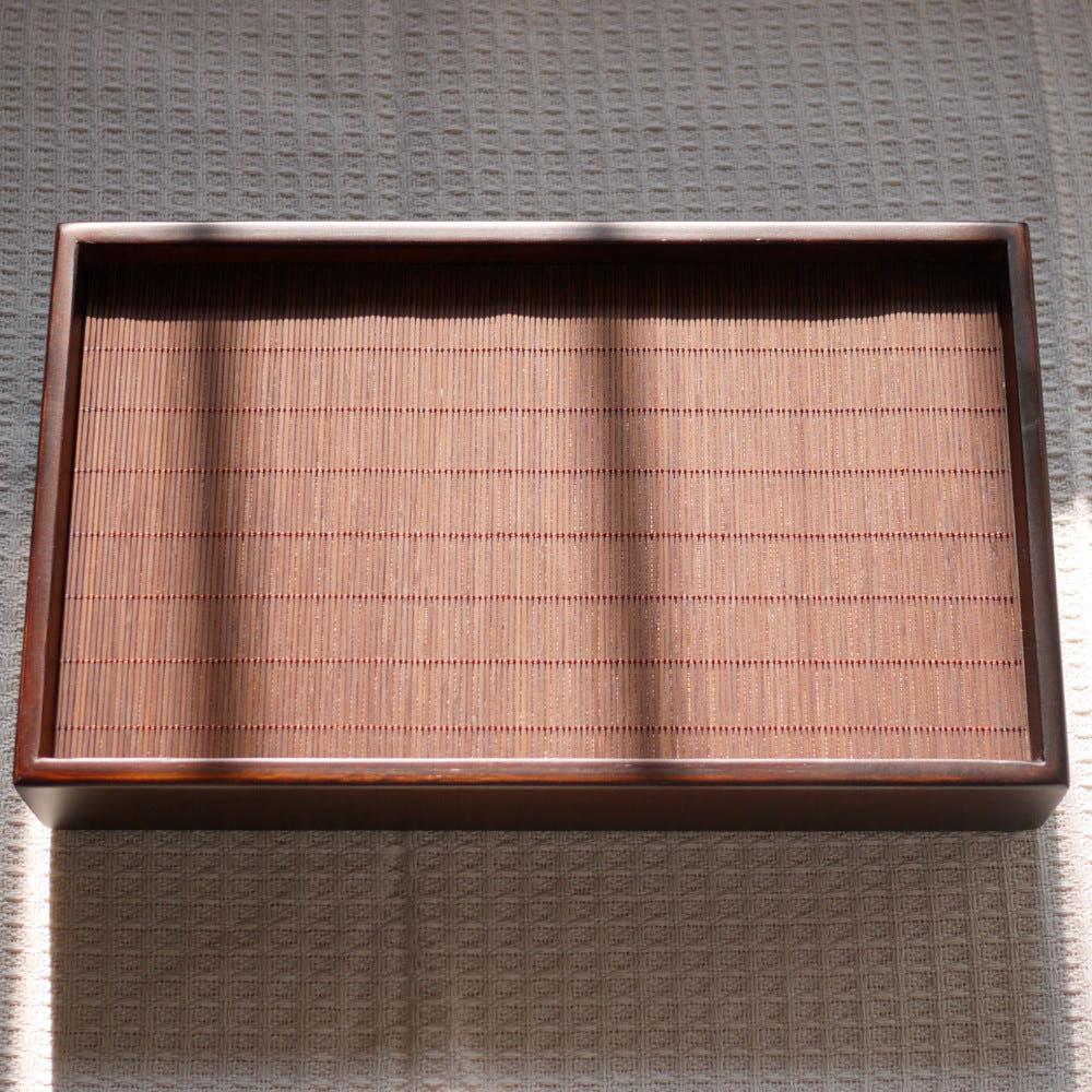 다도차판 차트레이 미니차판 대나무살 차판 수납형 차판 1인용