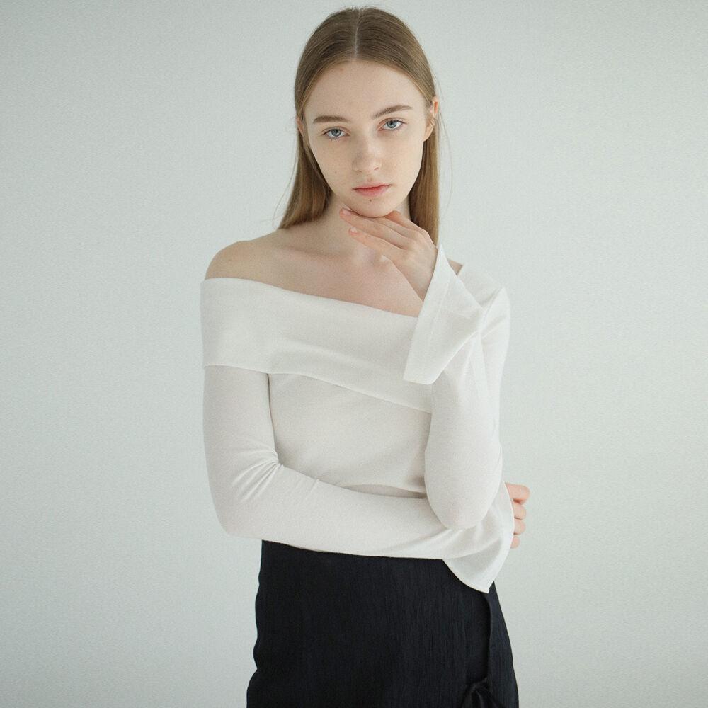 OFF SHOULDER TOP / 4COLORS