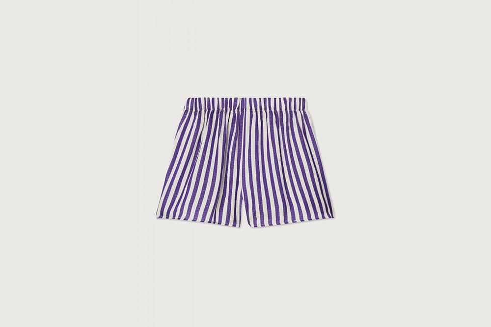 Purple Stripe Shorts