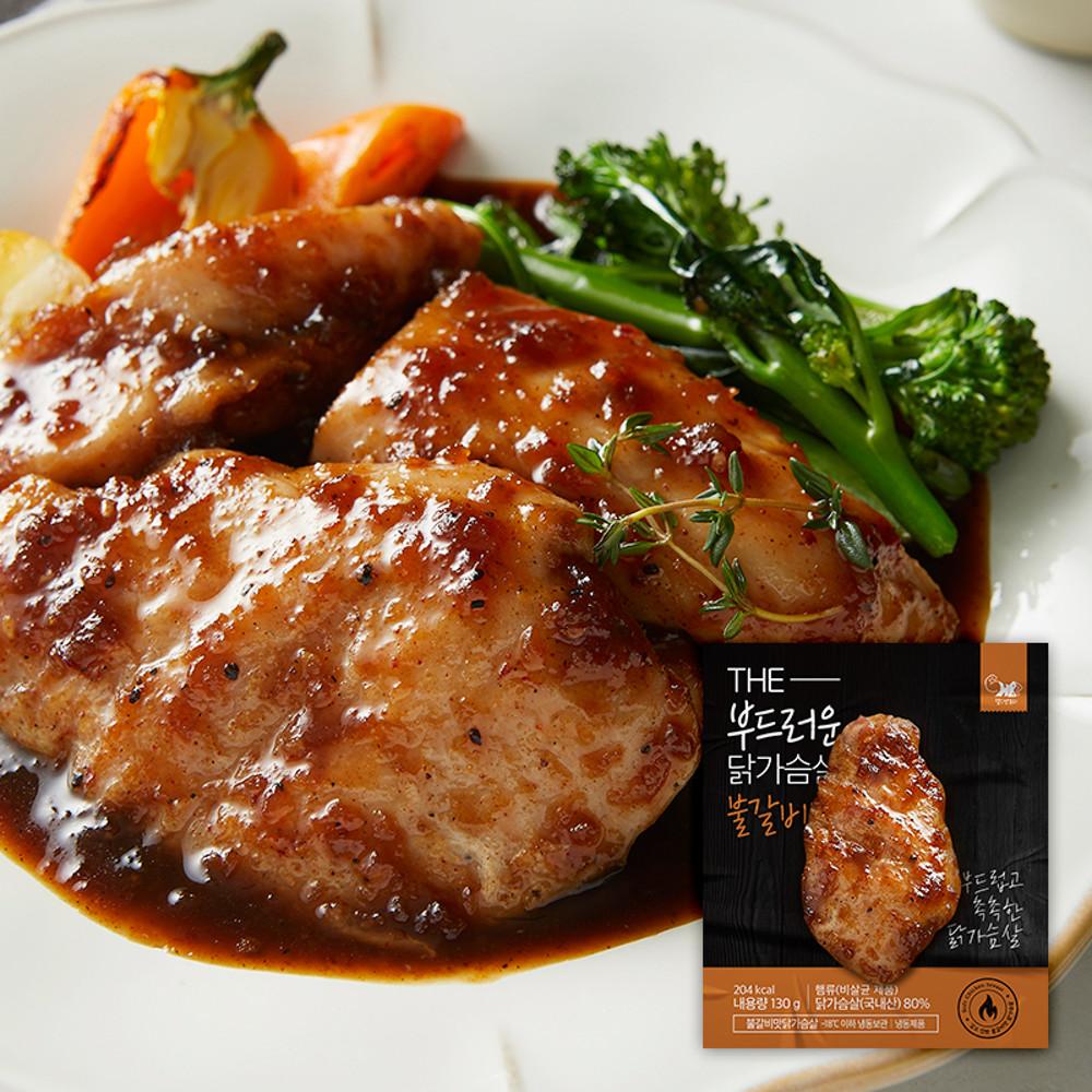 [헬스앤뷰티] 더 부드러운 닭가슴살 불갈비맛 1.3kg (130g x 10팩)