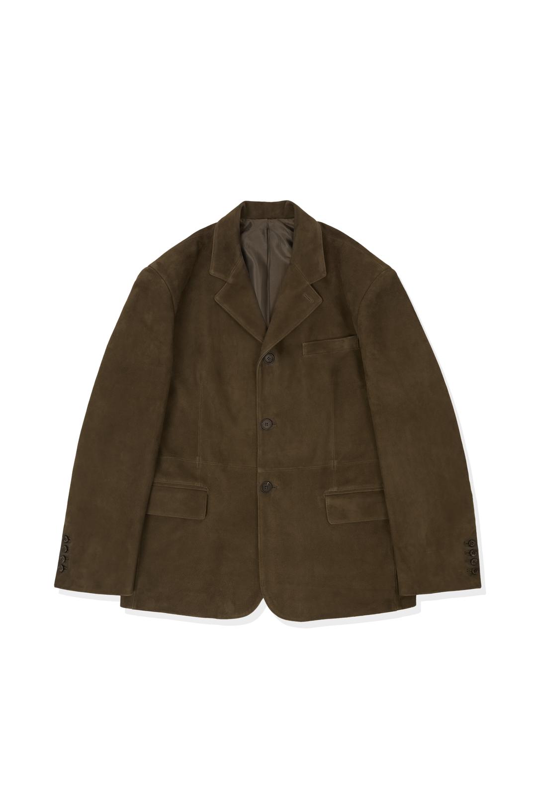 Goat Suede Blazer Brown