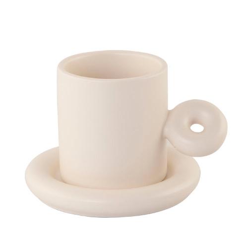 [카페] 도넛 커피잔 세트 250ml (베이지/S-068)
