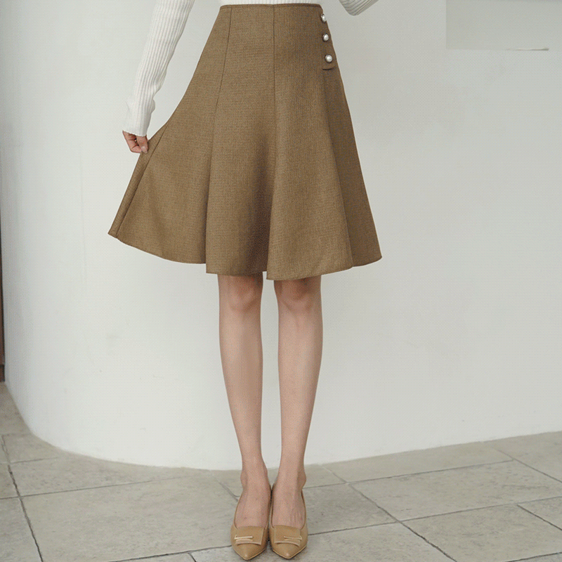 클릭앤퍼니 레세진주 플레어스커트[S,M,L사이즈]