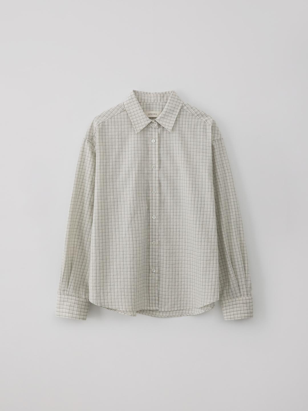 Check standard shirt (light green)