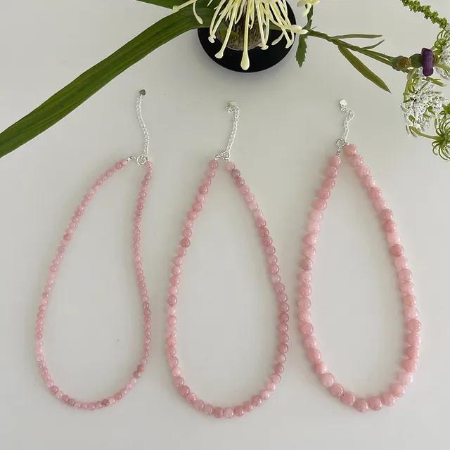 (MADE) 실버925 채운옥 원석 목걸이 (3size)