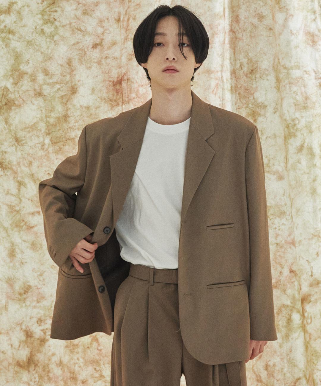 볼드 울 블레이저 베이지