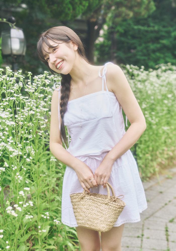 LAYERED LACE SLEEVELESS-WHITE