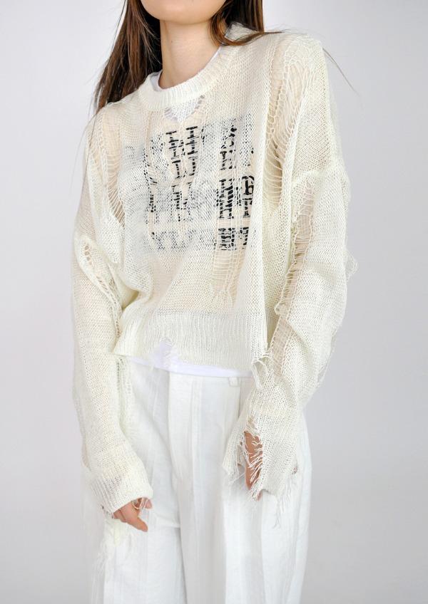 net damage crop knit(2color)
