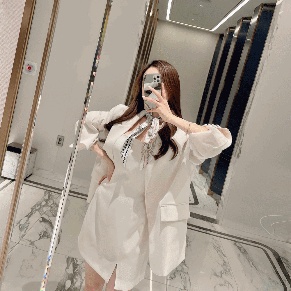 레이디 블레이저 오버핏 자켓 / 2 color