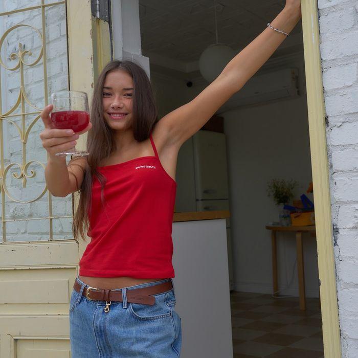 Papaya Sleeveless / Red
