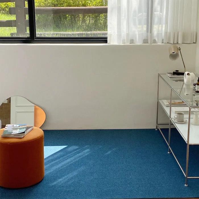 레트로 쟈가드 러그 - 블루