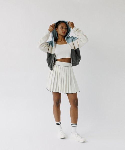 Pleats Skirt (Ivory)