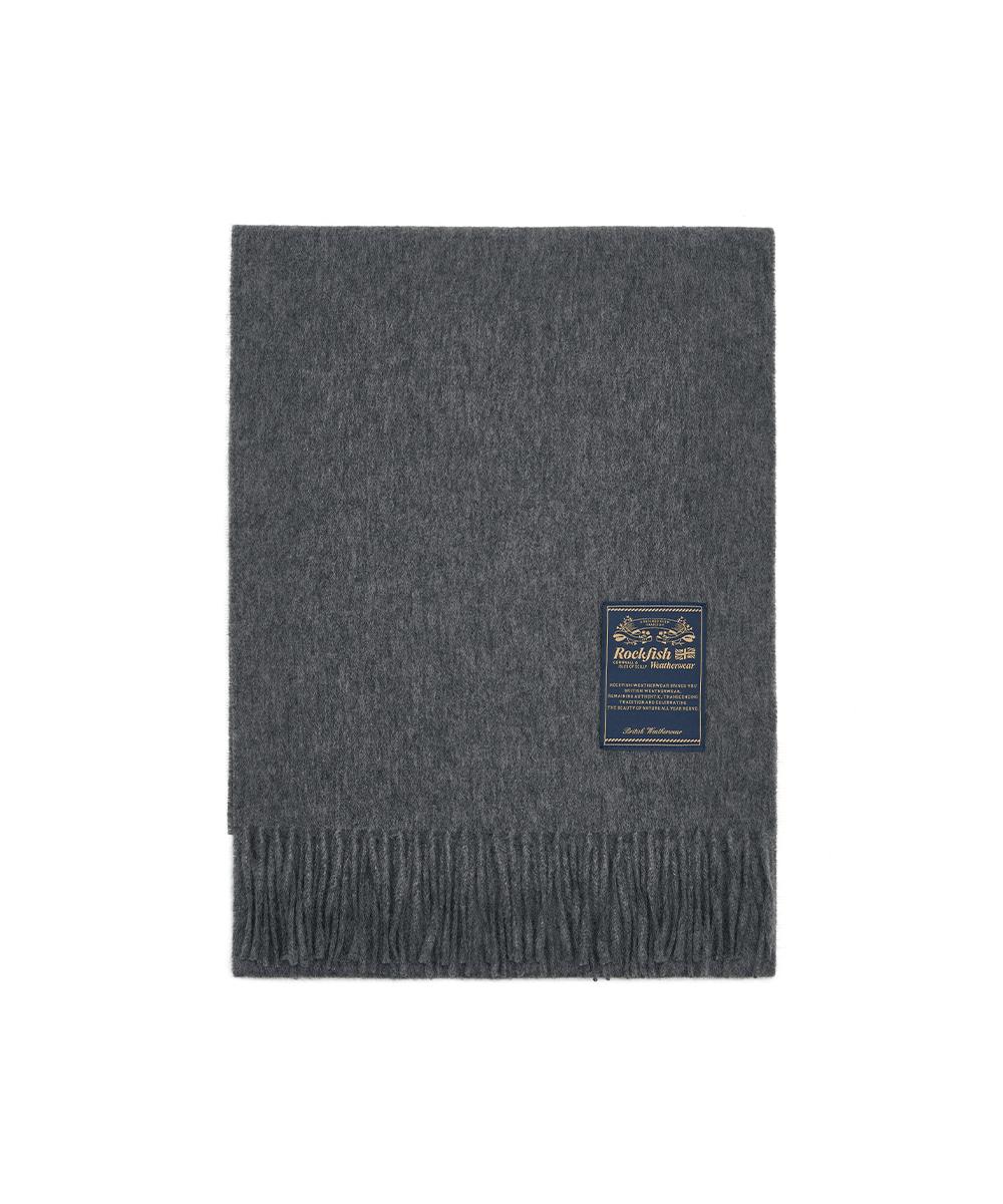 CLASSIC WOOL SCARF SOLID - DARK GREY