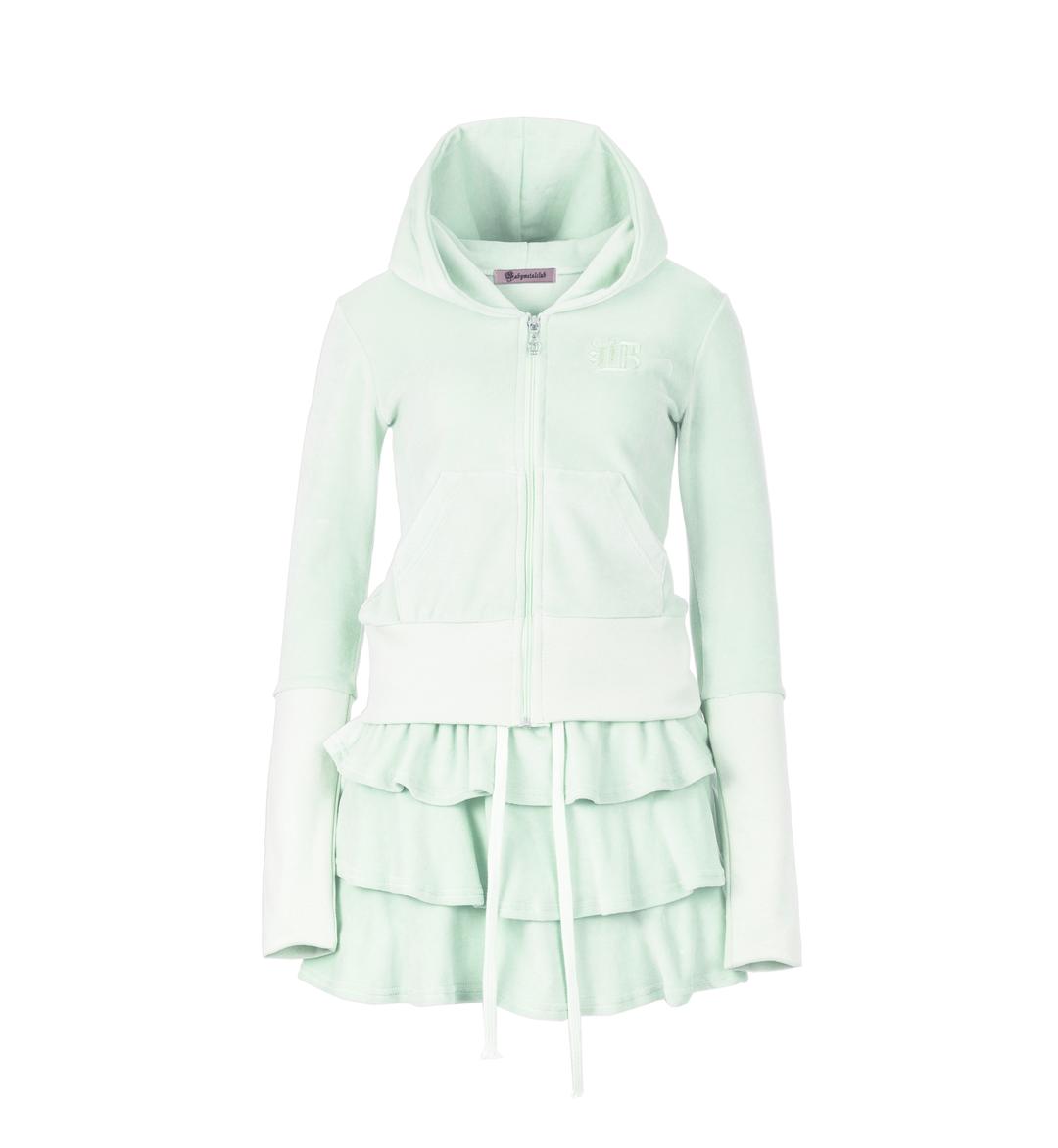 Cotton candy velour set up (melon)