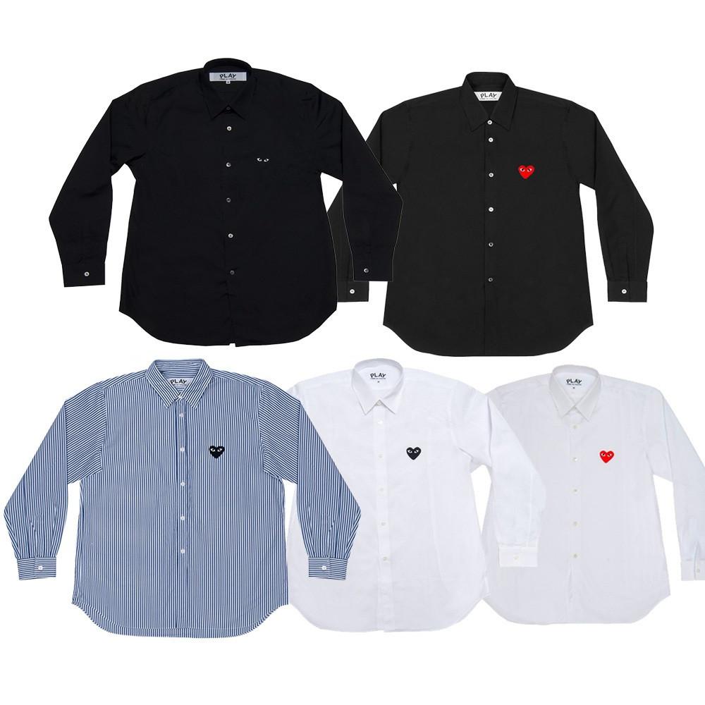 꼼데가르송 스트라이프셔츠 네이비 블랙와펜 남성용