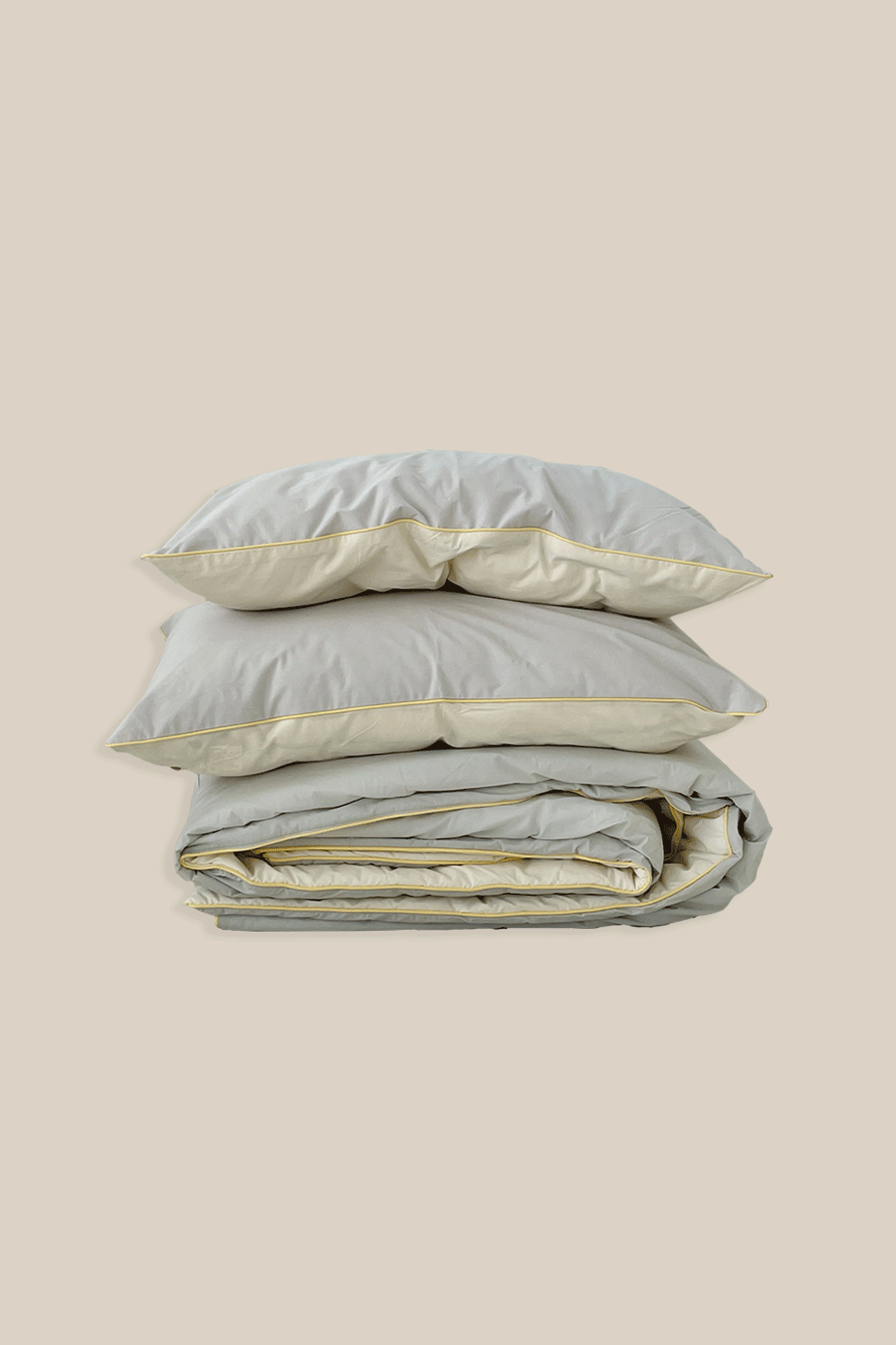 마인파이핑 - 라이트그레이/ main piping comforter