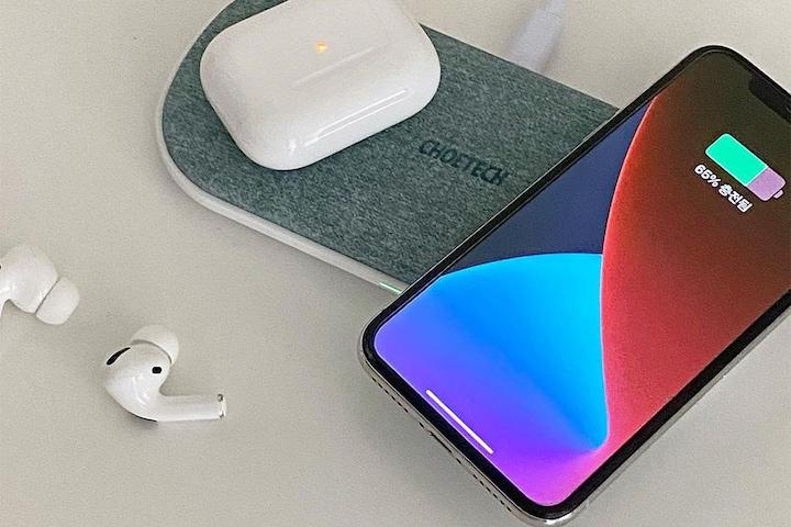 파워 듀얼 고속 무선 충전기 패드 T535-S