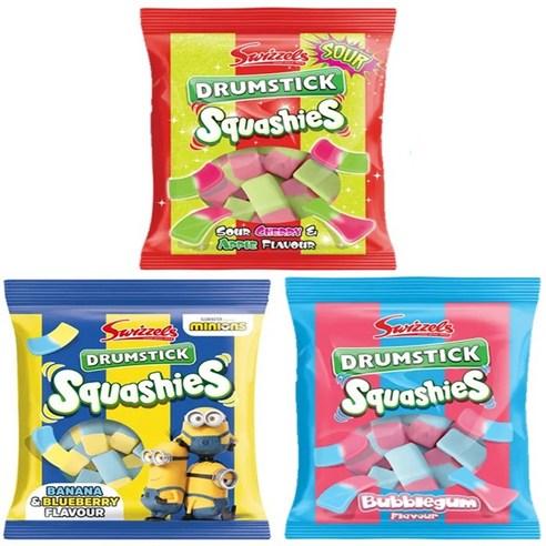스위즐스 드럼스틱 스쿼시 젤리, 120g, 3개 - 츄잉젤리 | 쿠팡