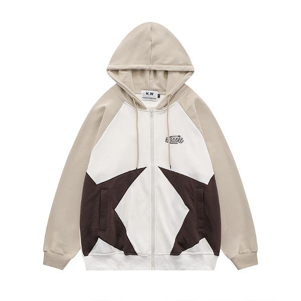 가바바 남녀공용 주머니 포인트의 베이직 오버핏 후드집업 G77537 (빅사이즈 S~XL)