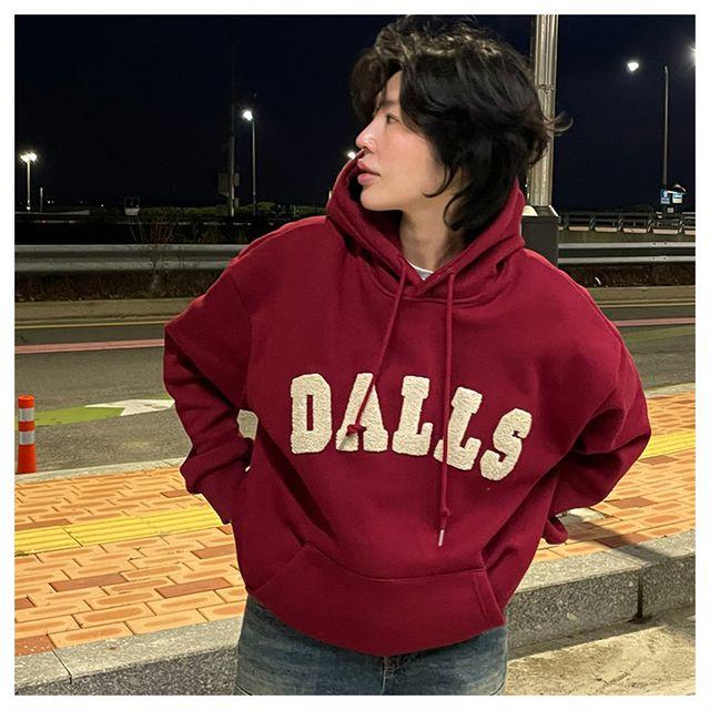 달스 부클 자수 기모 후드 맨투맨 (4color)