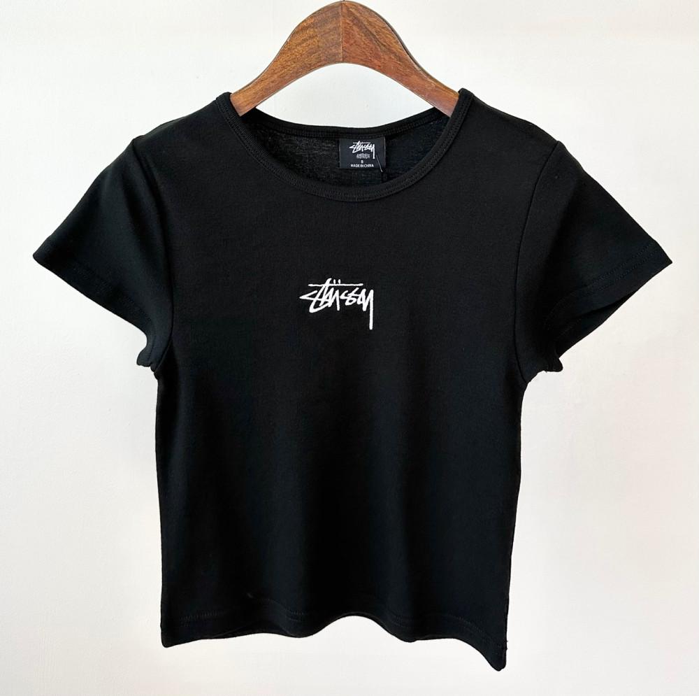 스투시 GRAFFITI RIB 티셔츠 ST122006 블랙 WOMENS