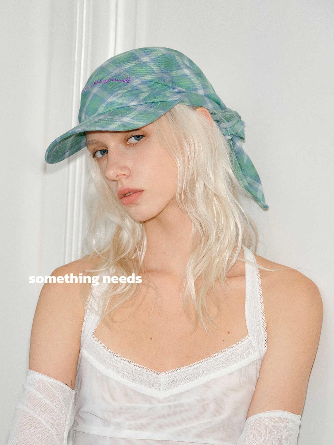 Pillow scarf cap _ Green