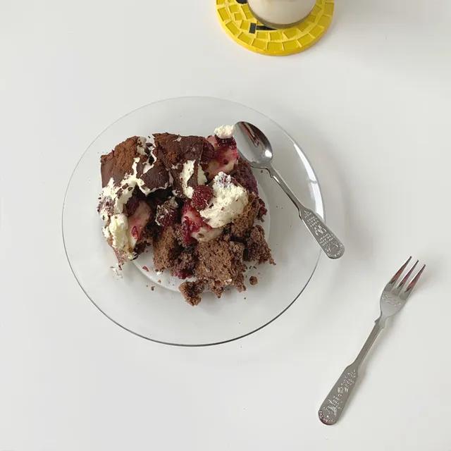 강화 유리 디저트 디너 접시 7size