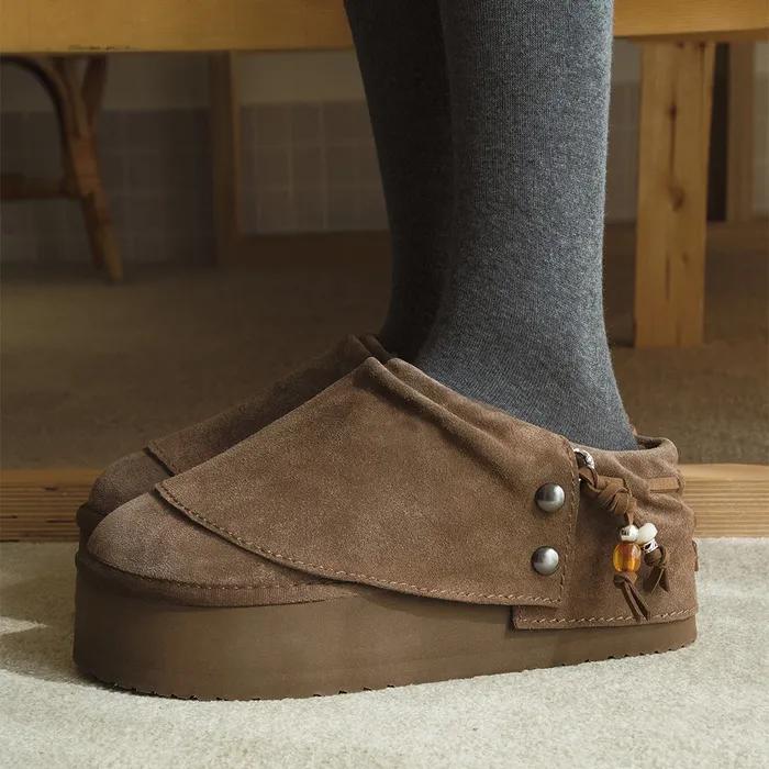 STUD MAXI FOLDED MULES - 2 colors