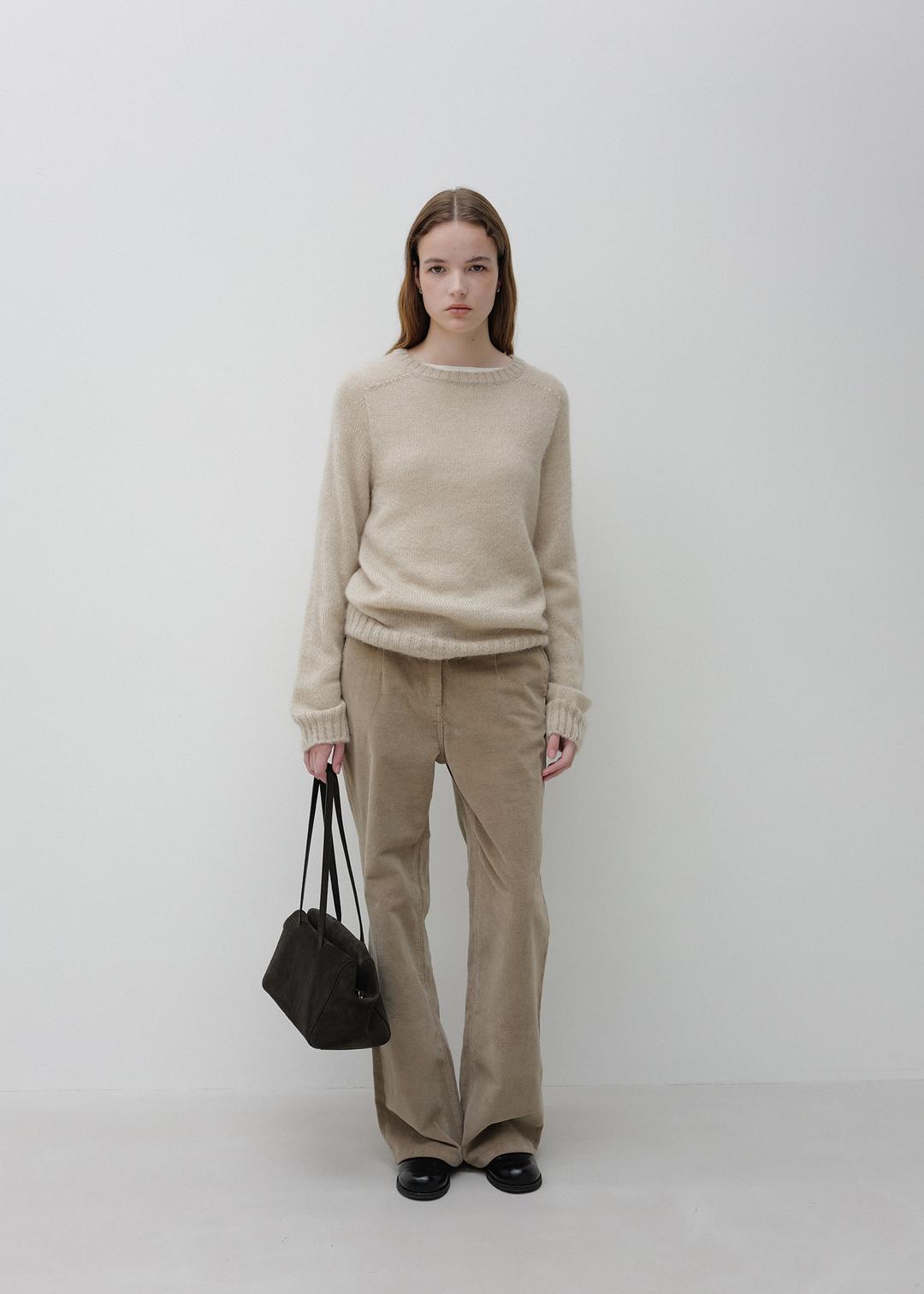 [2nd] Kid Mohair Garment knit in Beige