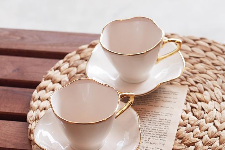 물결 찻잔 2P 세트