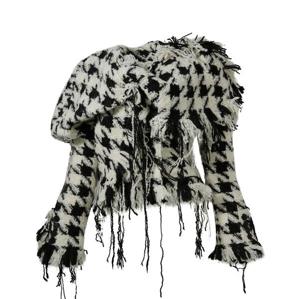 Houndstooth Knotted Jacket