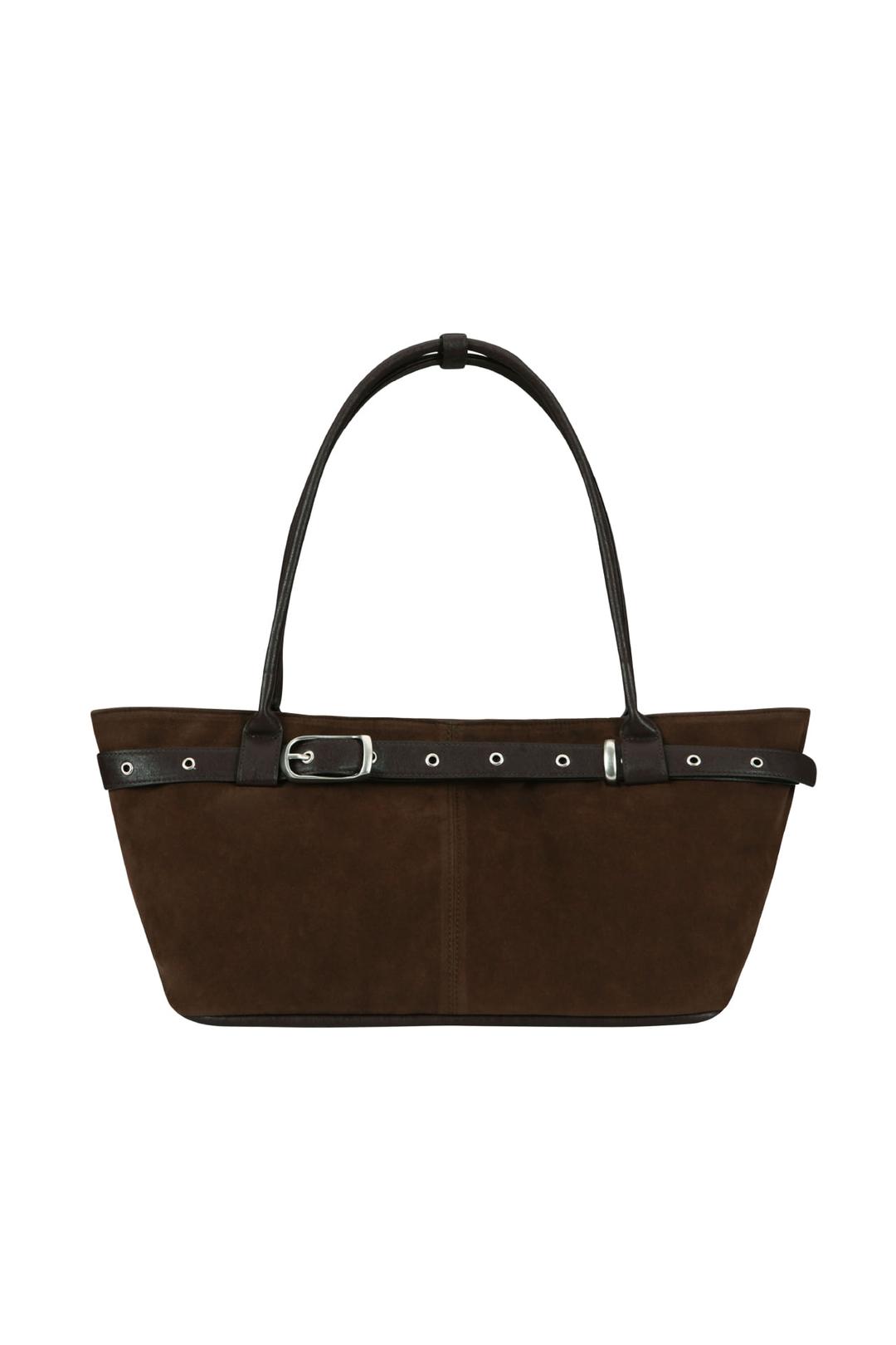 벨티드 보트 백 belted boat bag (suede brown)
