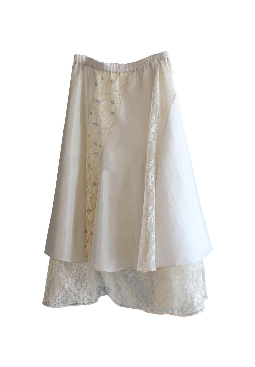 Antique lace skirt (Lemon)