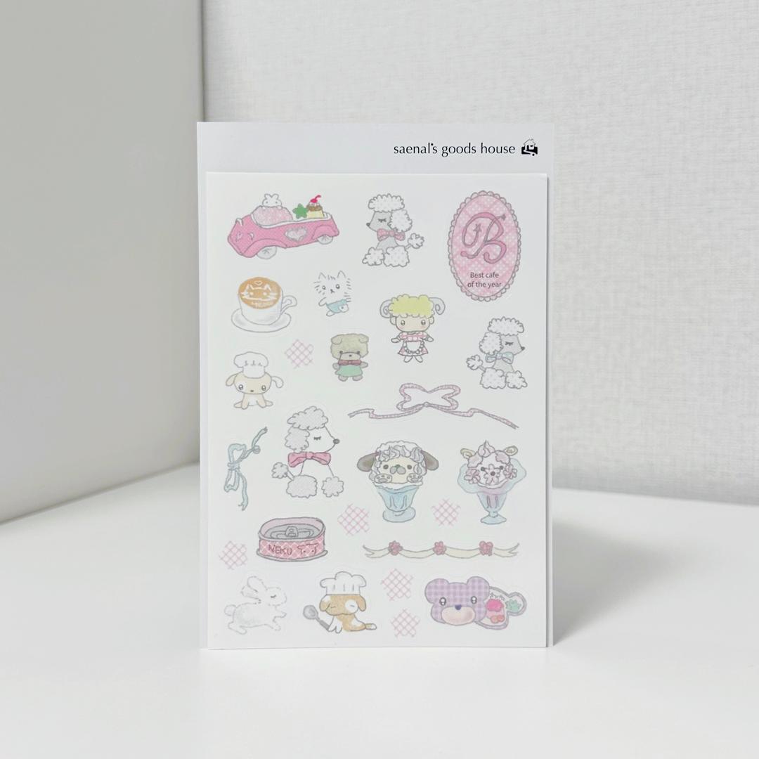 [석새날] 디저트카페 sticker (3types)