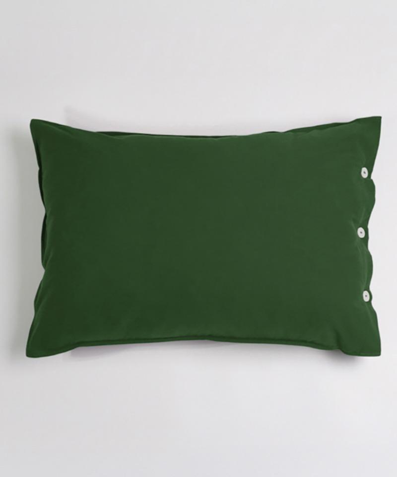 코튼 솔리드 베개커버 바질그린