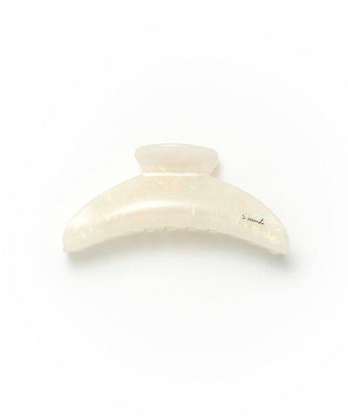 크레센트 헤어 집게핀 (Moonlit White)