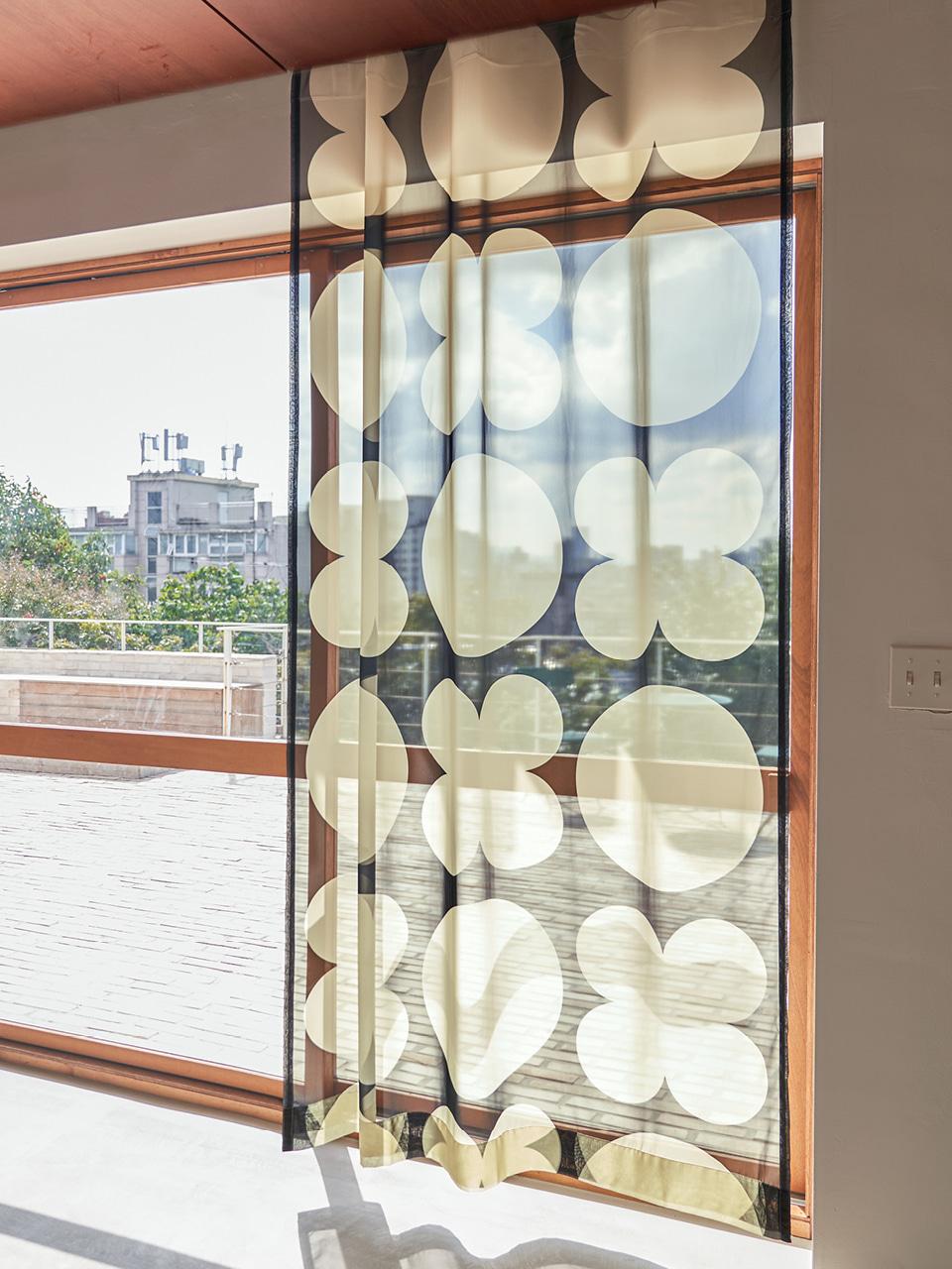 [클리어쉬폰커튼] FULL OF LUCK CREAM