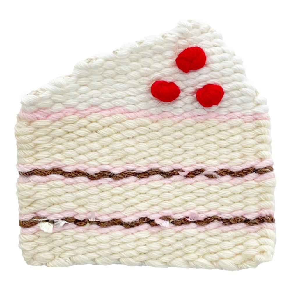 CAKE STRAWBERRY 딸기 케이크 디저트 위빙코스터 핸드메이드 홈카페