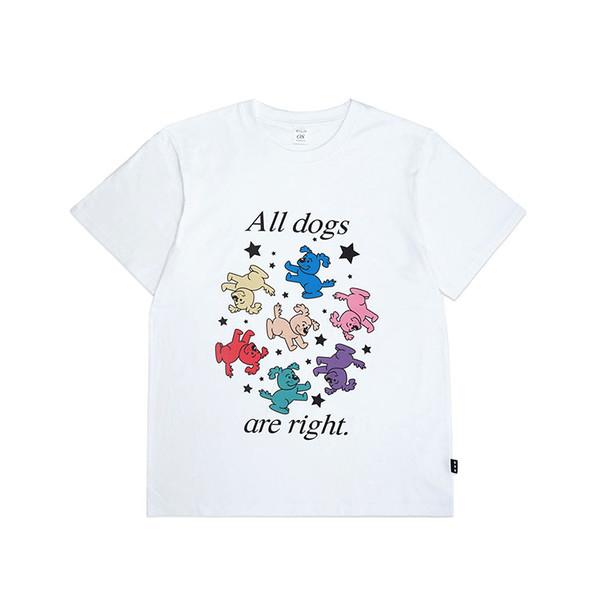 ALL DOGS ARE RIGHT T-SHIRT_WHITE