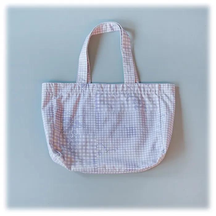 GRAPE CHECK ECO BAG (PURPLE)