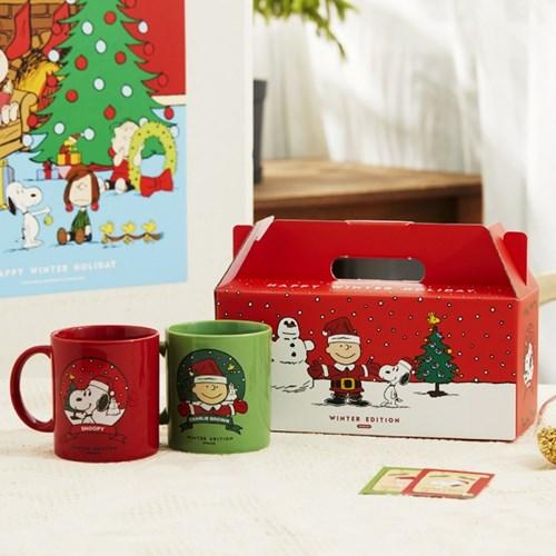 [Peanuts] 윈터에디션 머그 세트(2P) / 한정판매