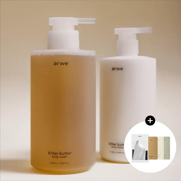 [선물추천] 비터버터 바디워시 500ml & 바디로션 400ml 세트