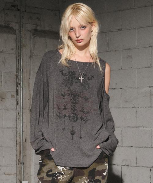 2 hole t (dark grey)