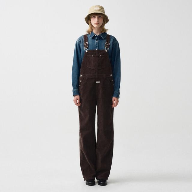 W CORDUROY OVERALL PANTS brown