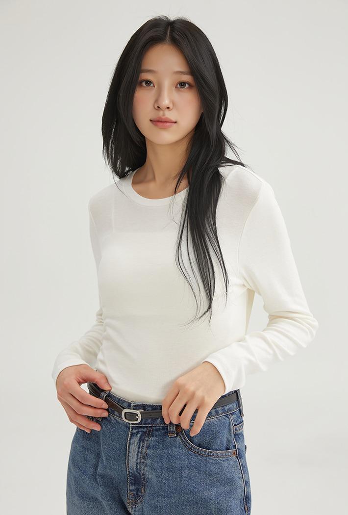 [모달] 슬림핏 긴팔티_SPLWG23W01