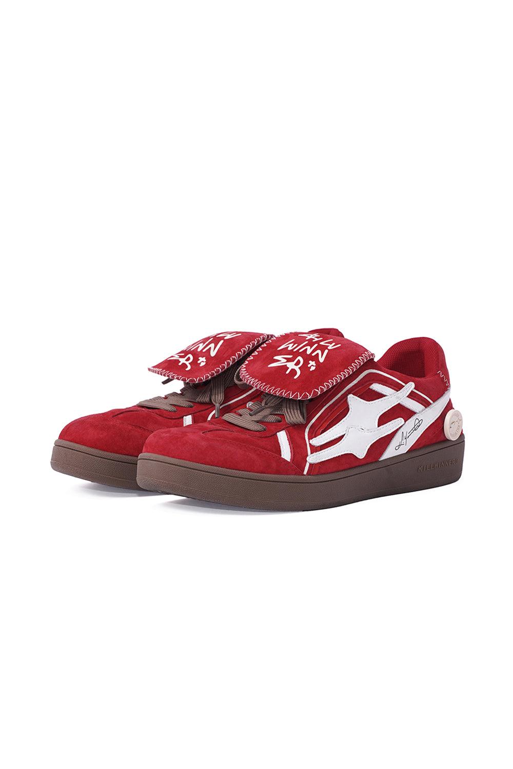 Retro Training Sneaker-Red Velvet - US 7 WOMEN=IT 39 / Red / Unisex
